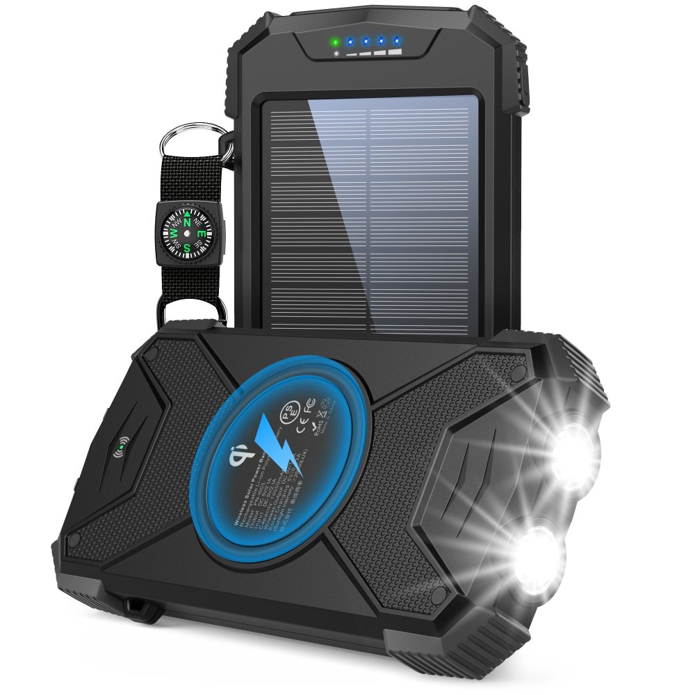 black blavor solar power bank